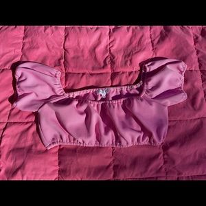 Pink crop top